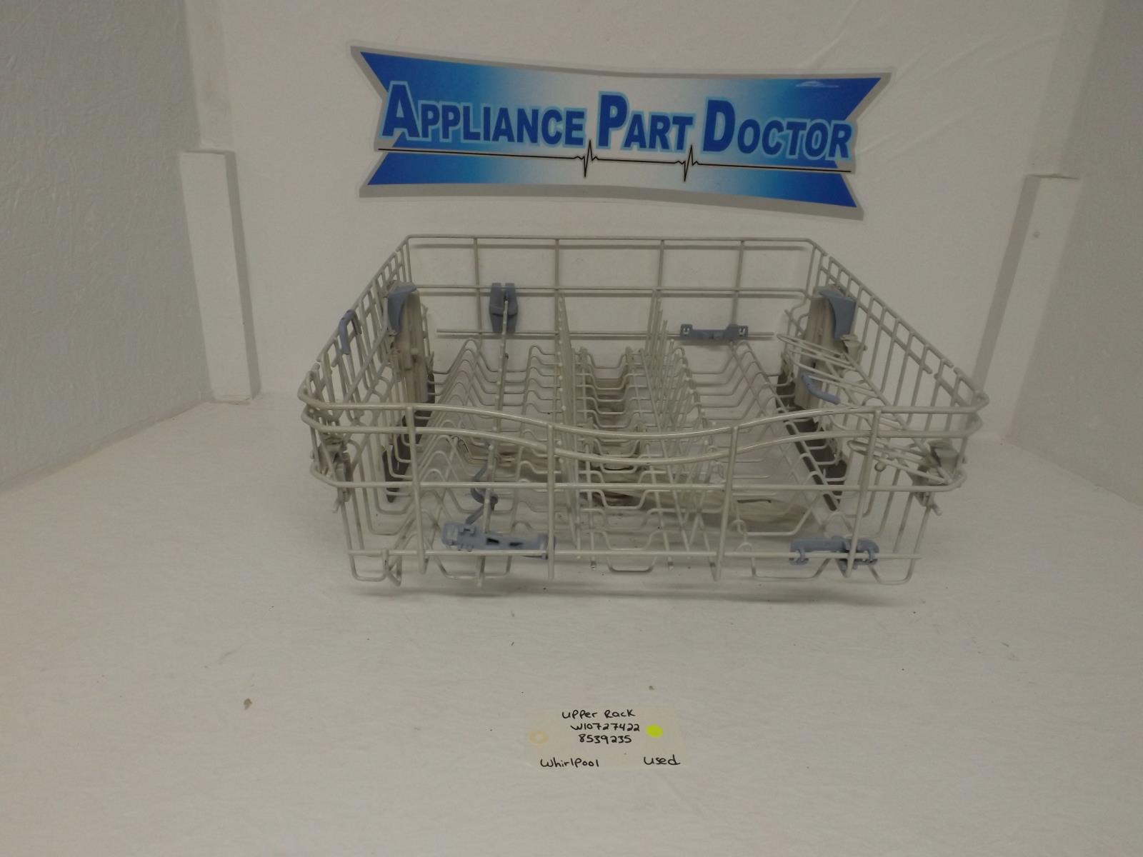 Whirlpool Dishwasher W10727422 8539235 Upper Rack Used Whirlpool Dishwasher W10727422 8539235 Upper Rack Used
